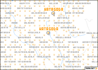 map of Watagoda