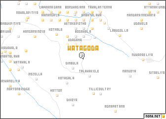 map of Watagoda