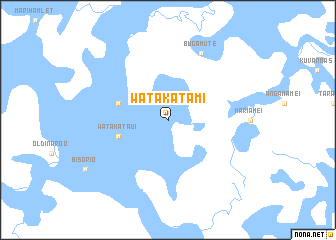 map of Watakatami