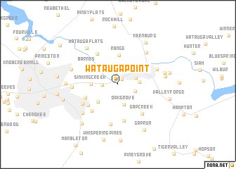 map of Watauga Point