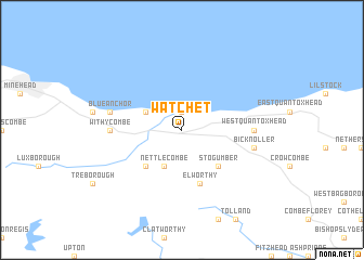 map of Watchet