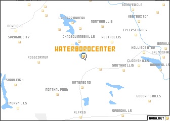 map of Waterboro Center