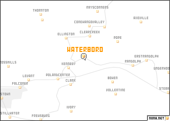 map of Waterboro