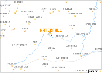 map of Waterfall