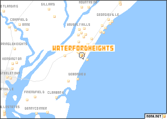 map of Waterford Heights