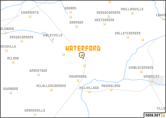 map of Waterford