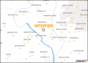 map of Waterford