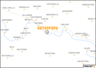 map of Waterford