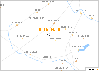 map of Waterford