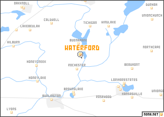 map of Waterford