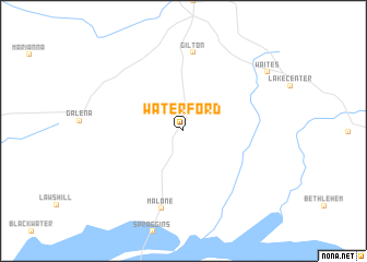 map of Waterford