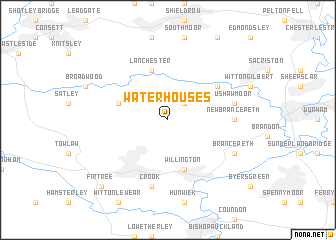 map of Waterhouses