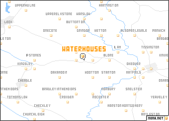 map of Waterhouses