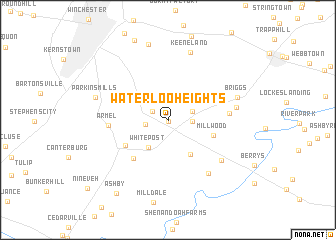 map of Waterloo Heights