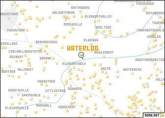 map of Waterloo