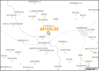 map of Waterloo