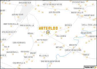 map of Waterloo