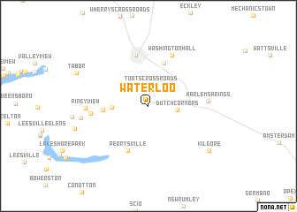 map of Waterloo