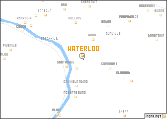 map of Waterloo