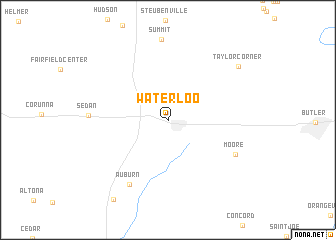 map of Waterloo