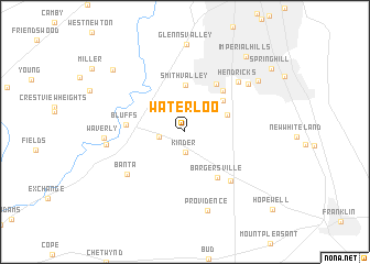 map of Waterloo