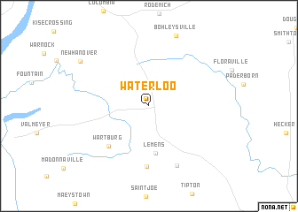 map of Waterloo