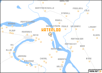 map of Waterloo