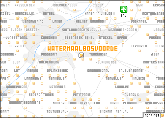 map of Watermaal-Bosvoorde