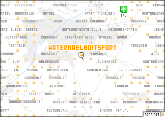 map of Watermael-Boitsfort