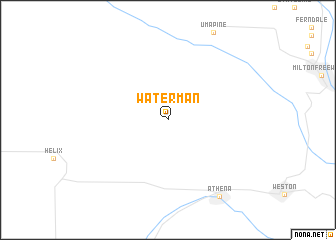 map of Waterman