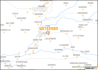 map of Waterman