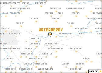 map of Waterperry