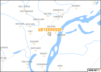 map of Waterproof