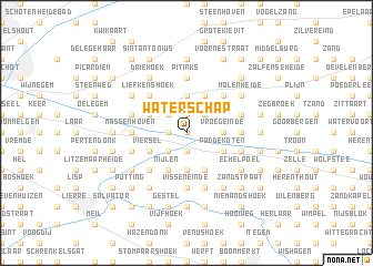 map of Waterschap