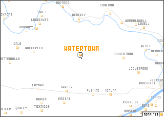 map of Watertown