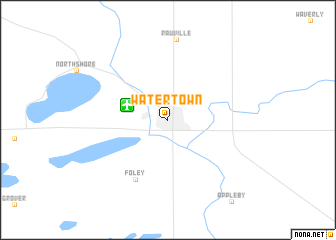 map of Watertown