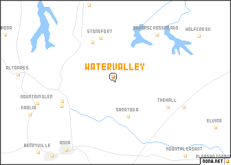 map of Water Valley
