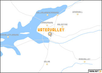 map of Water Valley