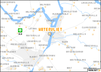 map of Watervliet