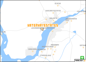 map of Waterway Estates