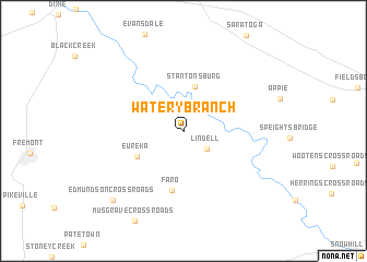 map of Watery Branch