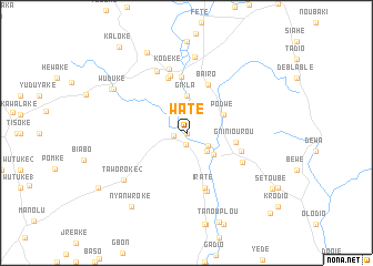map of Waté