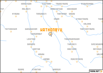 map of Wathonbyu