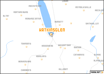 map of Watkins Glen