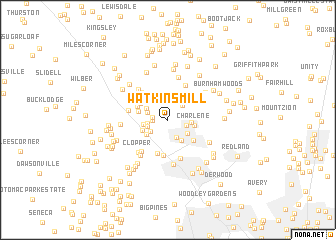 map of Watkins Mill