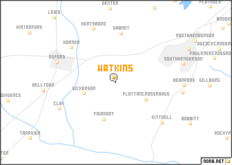 map of Watkins