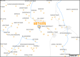 map of Watkins