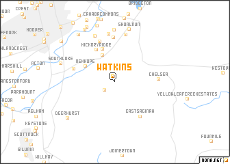 map of Watkins