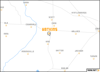 map of Watkins