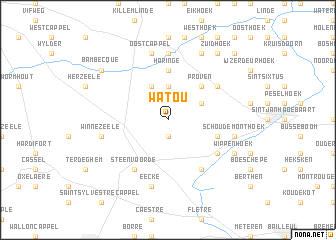 map of Watou